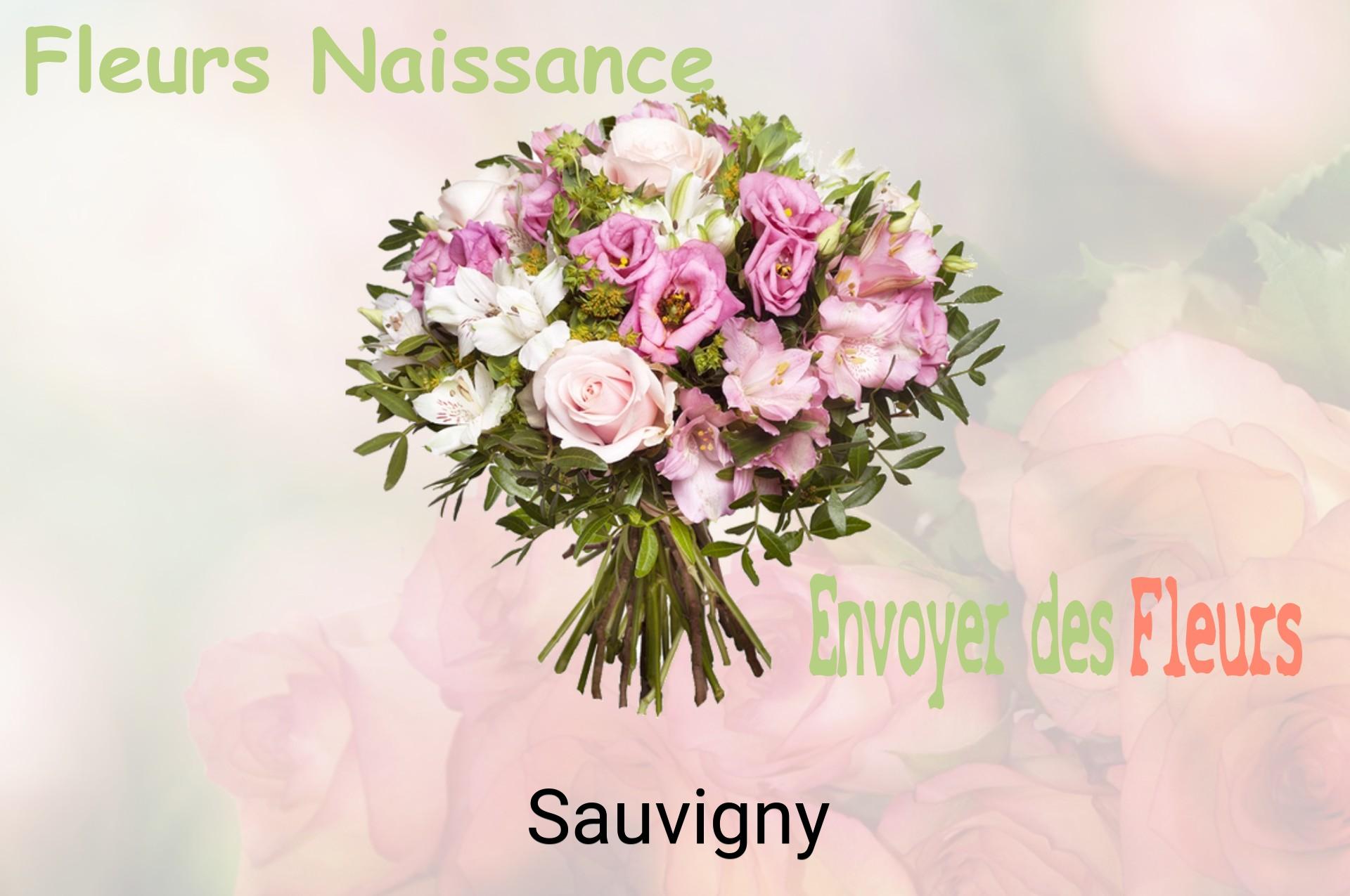 Bouquet de fleurs de naissance livré à Sauvigny